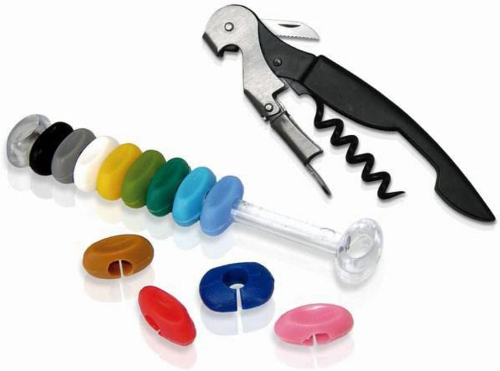 Vin Bouquet Комплект тирбушон с маркери за чаша